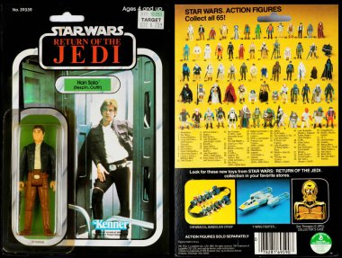 Original Star Wars Hans Solo Toy. clipart