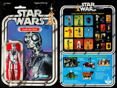 Orijinal Star Wars Ölüm Yıldızı Droid Oyuncak.