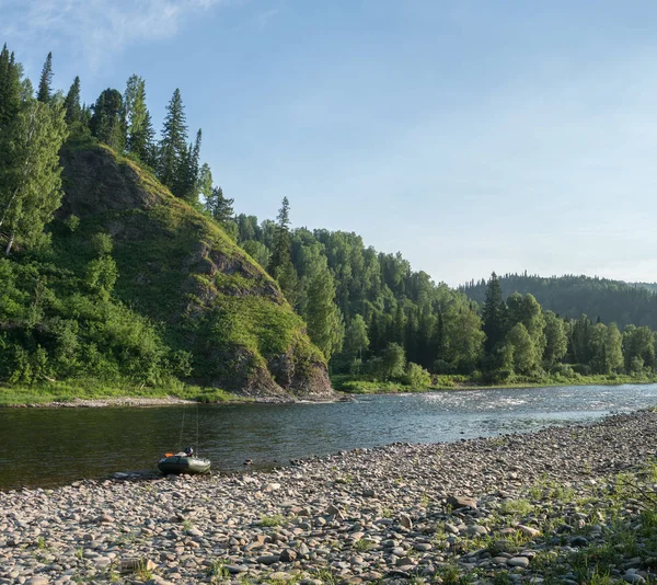 Río Ters Siberia Occidental Verano — Foto de Stock