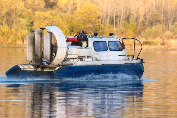 Airboat River Autumn Time — Stock Photo, Image