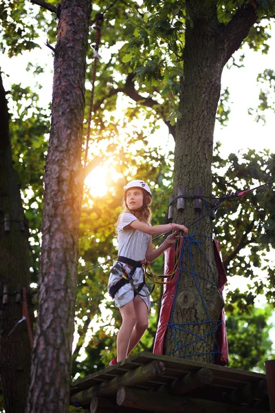 Aventura Parque Corda — Fotografia de Stock