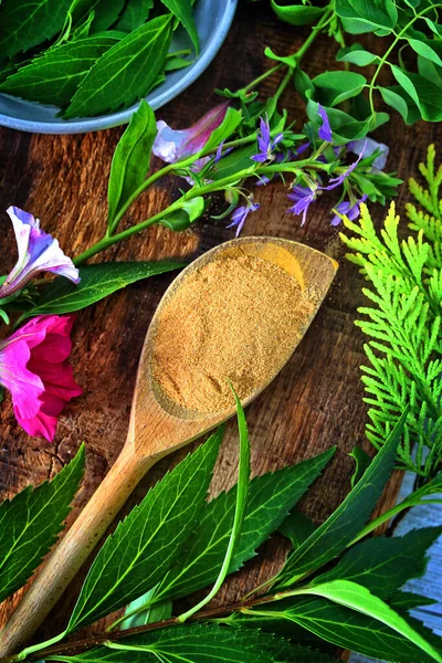 Granulated Garlic Spice Kitchen — Stock Photo, Image