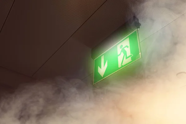 Fumée Feu Dans Couloir — Photo