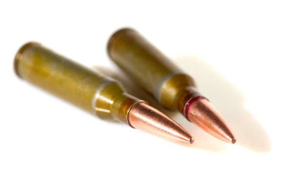 Ammunition Cartridges White Background — Stock Photo, Image