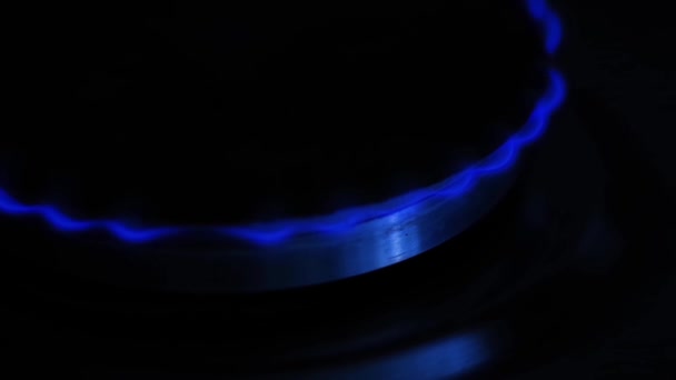Llama Gas Estufa Cocina — Vídeos de Stock