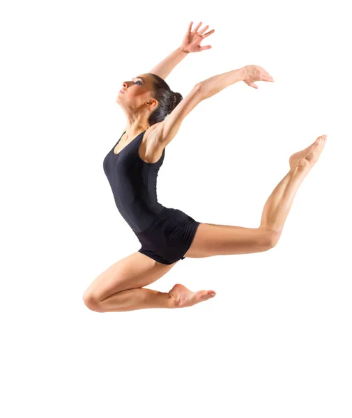 Jonge Ballerina Geïsoleerd Wit — Stockfoto