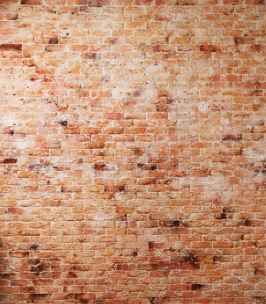 Kırmızı eski tuğla duvar — Stok fotoğraf