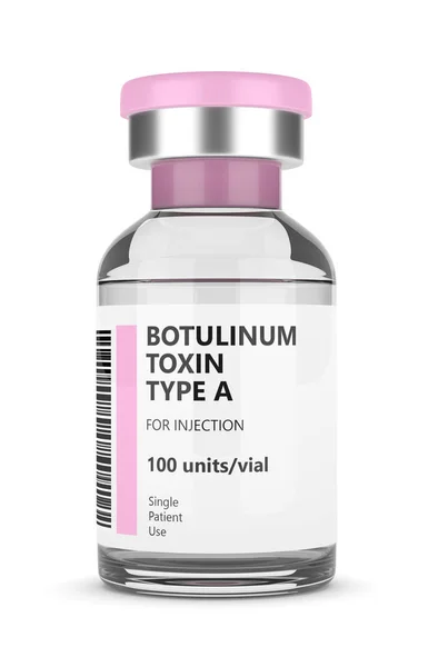 Renderes Med Botulinum Type Toksin Hætteglas Æstetisk Medicin Koncept - Stock-foto