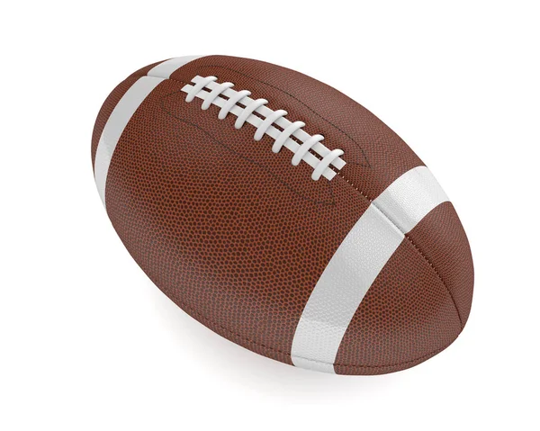 3d render of american football over white — Stock Photo, Image