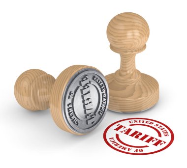 Abd ticaret tarife pulları 3d render