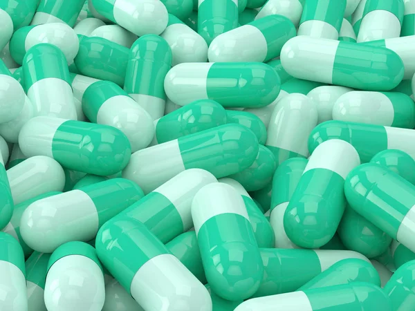 3d render stack of pills — Stock Photo, Image