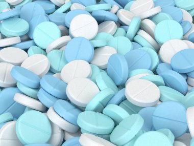 Tıbbi hapların 3d render 