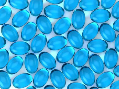 Sıvı kapsüllerin 3d render