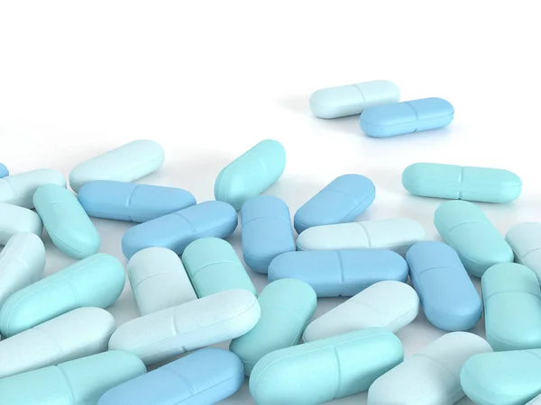 3d render of pills with place for text — Stock Photo, Image