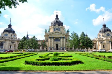 Szechenyi şifalı termal hamam ve spa, Budapeşte, Macaristan.