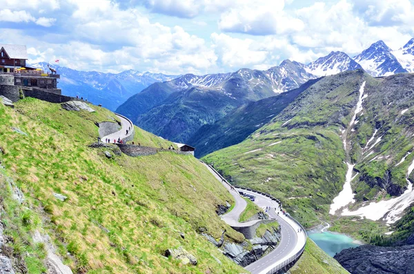 Panoramiczny widok na Grossglockner High Alpine Road — Zdjęcie stockowe