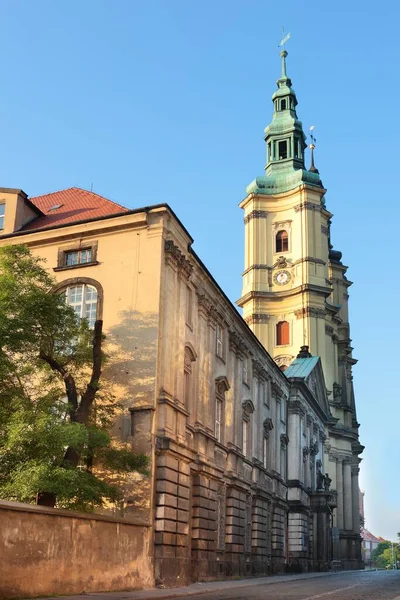 Keresztelő János Templom Lengyelországi Legnica Óvárosában — Stock Fotó