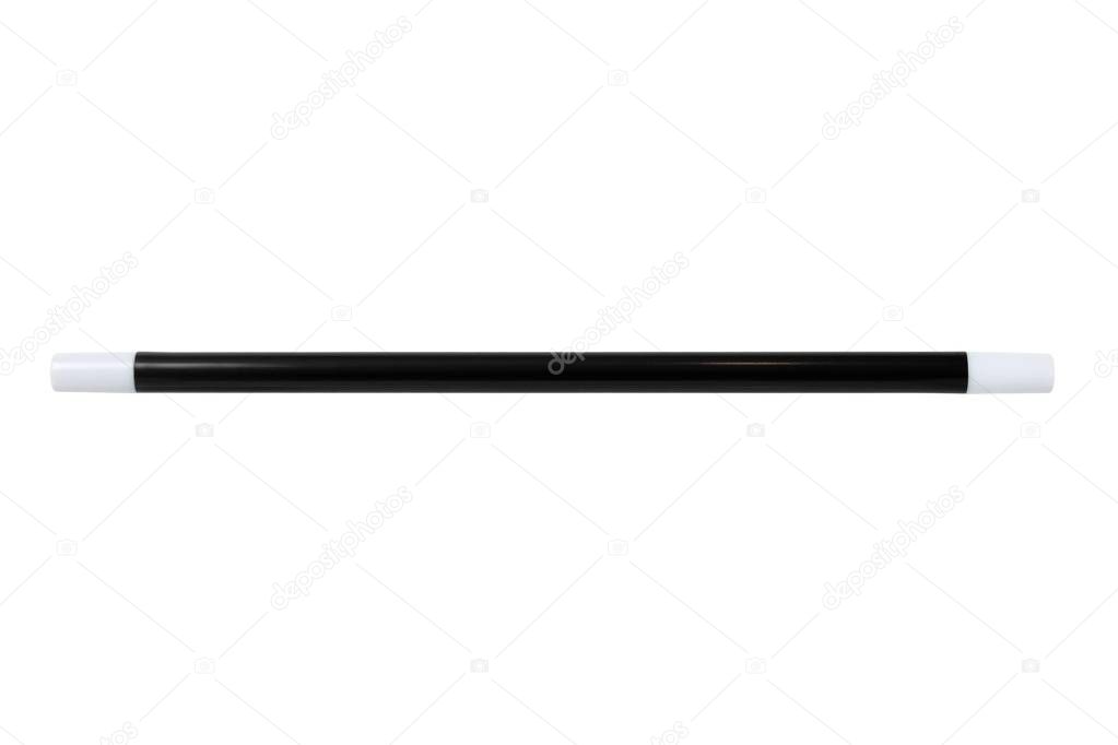 Black and white magic wand isolated on white background