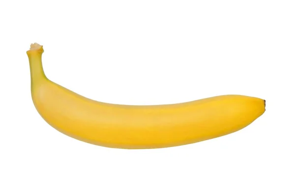 Banane Jaune Fraîche Isolée Sur Fond Blanc — Photo