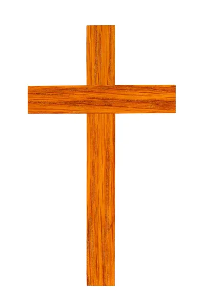 Piccola Croce Intrecciata Isolata Sfondo Bianco — Foto Stock