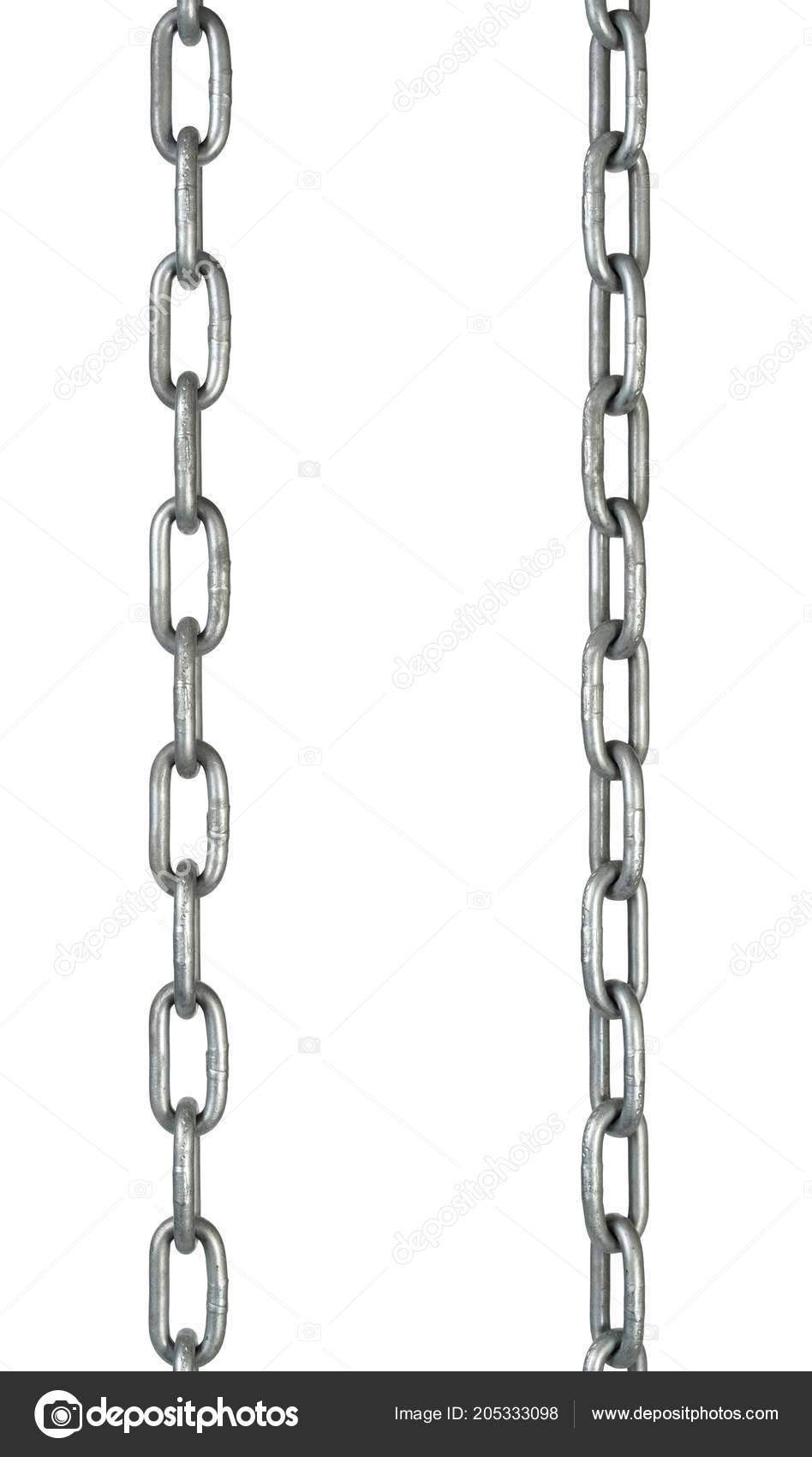 Steel Chains Isolated White Background — Stock Photo © phodopus