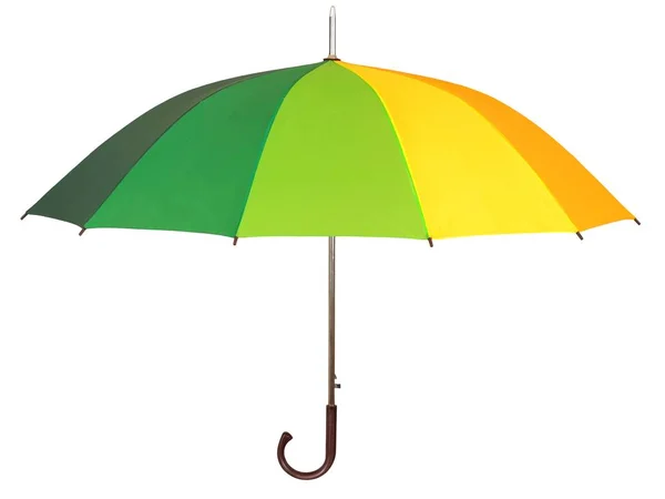 Rainbow Umbrella Isolated White Background — Stock Photo, Image