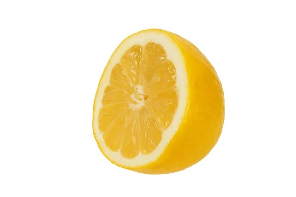 Lemon half on white — Stock Photo, Image