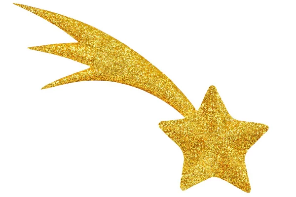 Arany csillag, Christmad dekoráció — Stock Fotó