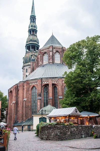 Riga Adalah Ibu Kota Dan Kota Terbesar Latvia — Stok Foto