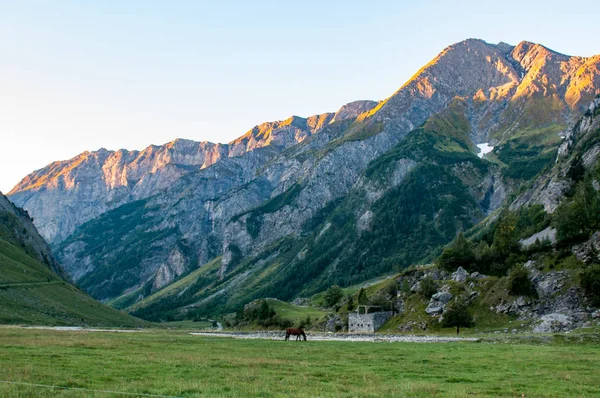 Alpes Ocidentais São Parte Ocidental Cordilheira Dos Alpes — Fotografia de Stock