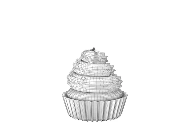 High Resolution Image Cake Rendered Illustration — Stock Photo, Image