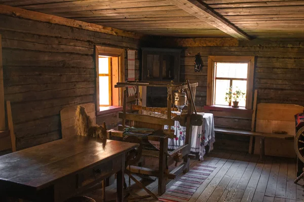 Intérieur Une Ancienne Maison Rurale — Photo