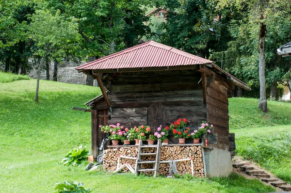 アンティーク木造の納屋 — ストック写真