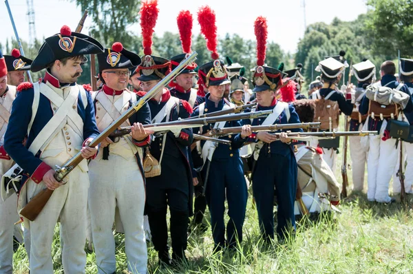 Napoleonische Kriege Schlacht im friedland Kaliningrader Gebiet — Stockfoto