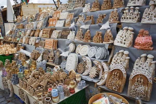 Cappadocia Turkey May 2014 Souvenir Shops Main Street Urgup Town — Stock Photo, Image