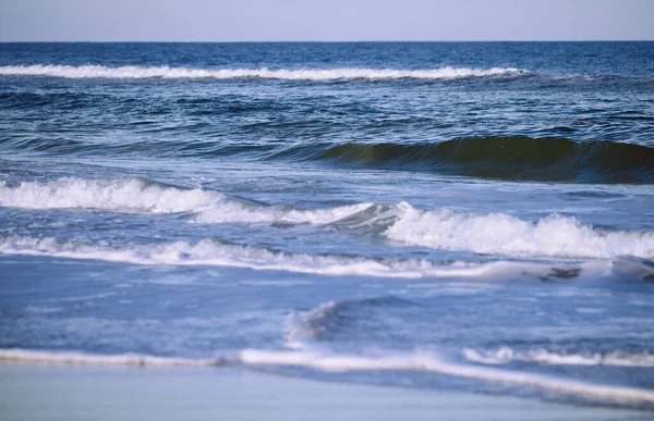 Drsná Voda Vlny Atlantském Oceánu Florida Usa — Stock fotografie