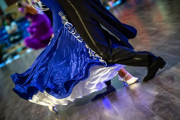 Танцующие Туфли Ноги Ноги Женского Мужского Бальных Залов — стоковое фото