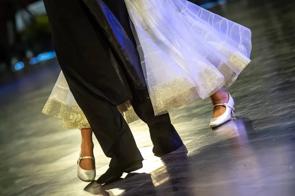 stock image closeup of ballroom dancers legs