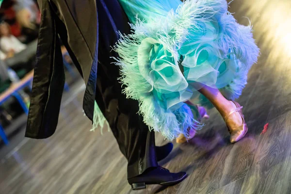 Closeup Ballroom Dancers Legs — Stock Photo, Image