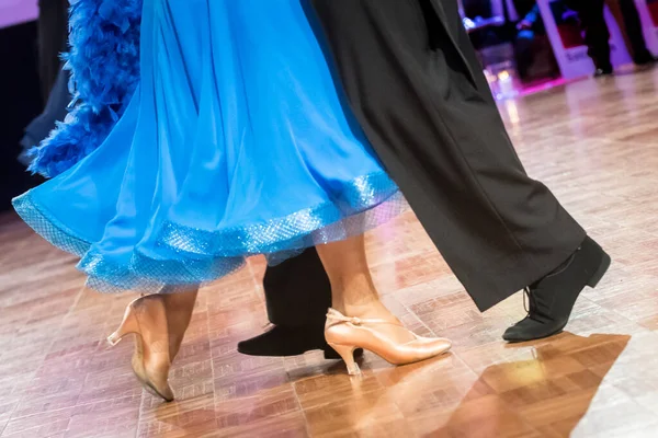 Pareja Bailando Baile Salón Competencia Baile —  Fotos de Stock