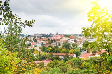 City Vilnius - eski şehir, Litvanya Panoraması