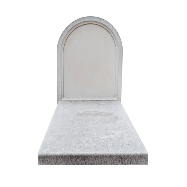 Gvavestone Branco Mármore Isolado Sobre Fundo Branco — Fotografia de Stock