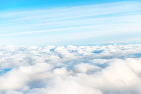 Nuvens Brancas Céu Azul Como Fundo Paisagem Nublada — Fotografia de Stock