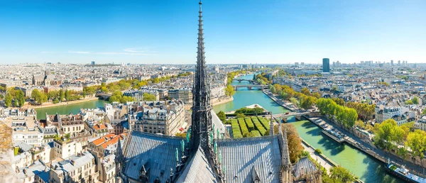 Pariser Stadtbild Mit Eiffelturm Und Blick Auf Die Stadt — Stockfoto