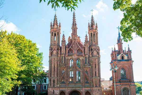 Vecchia Cattedrale Chiesa Sant Anna Vilnius Lituania — Foto Stock