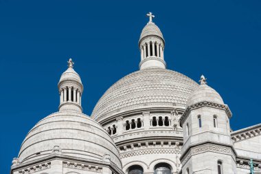 Basilica Sacred Heart Bazilikası'Coeur Basilique du Sacré Montmartre Paris ve Paris