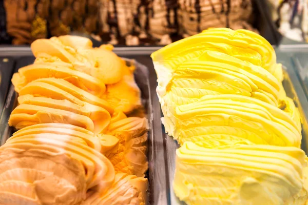 Glace Gélato Dans Magasin Aliments Sucrés — Photo