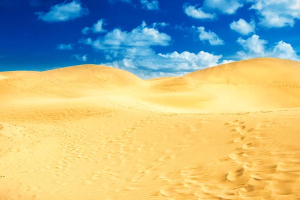 Sandy táj tartalék Maspalomas dűnéi — Stock Fotó