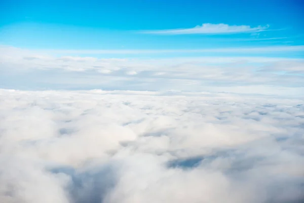 Witte Wolken Achtergrond Met Blauwe Lucht — Stockfoto