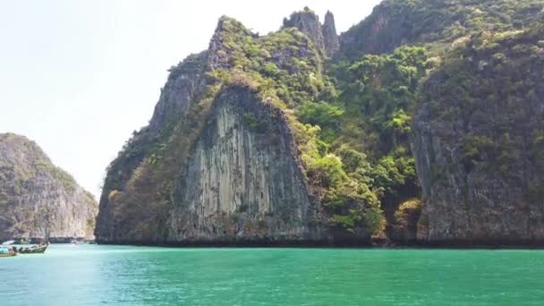 Tayland Phi Phi Adasının Panoramik Görünümü — Stok video